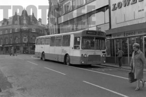 35mm Black and White Negative Greater Manchester PTE Leyland PSUR1A/1R 1682 HJP952H at Wigan in 1979