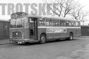 35mm Black and White Negative Crosville Bl RELL6G SRG209 HFM209J at Warrington in 1978