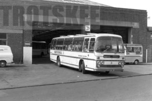 35mm Black and White Negative Yorkshire Traction Leyland PSU3B/4 28 BHE28K at Sheffield in 1979