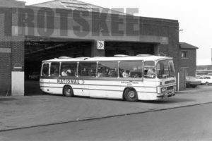 35mm Black and White Negative National Travel East Leyland PSU3C/4R  MWJ469P at Sheffield in 1979