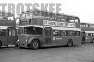 35mm Black and White Negative Crosville Bl FSF6G DFG66 876VFM at Warrington in 1978