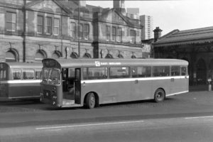 35mm Black and White Negative East Midland Bristol RELL6L  541 CRR541J at Sheffield in 1979