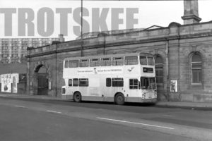 35mm Black and White Negative South Yorkshire Transport Daimler CRG6LXB 812 GWA812N at Sheffield in 1979