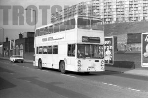 35mm Black and White Negative South Yorkshire Transport Leyland AN68/1R 310 UWA310L at Sheffield in 1979