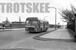 35mm Black and White Negative Lancashire United Seddon Pennine RU 373 DTC721J at Swinton in 1979