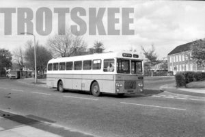 35mm Black and White Negative Lancashire United Seddon Pennine RU 386 DTC734J at Swinton in 1979