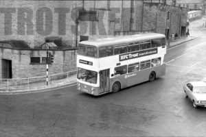 35mm Black and White Negative Metro Leyland FE30AGR 7119 WUM119S at Halifax in 1979