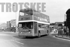 35mm Black and White Negative Yorkshire Traction Dr CRG6LXB 755 XHE755J at Barnsley in 1978