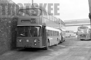 35mm Black and White Negative Crosville Daimler CRG6LX DDG316 JDB251F at Macclesfield in 1979