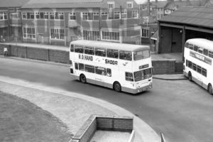 35mm Black and White Negative South Yorkshire Transport Daimler CRG6LX 1306 OET106M at  in 1979