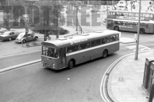 35mm Black and White Negative Yorkshire Traction Leyland PSU3A/4R 355 WHE355J at  in 1979