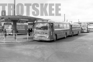 35mm Black and White Negative Yorkshire Traction Ld PSU3A/4RT 267 GHD414G at Barnsley in 1978