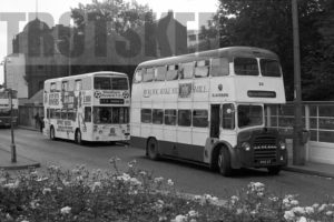 35mm Black and White Negative Blackburn Leyland PD2A/24 23 PCB23 at  in 1979