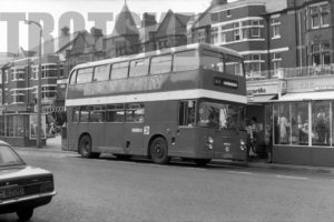 35mm Black and White Negative Ribble Leyland AN68/1R 1407 RFR407P at  in 1979