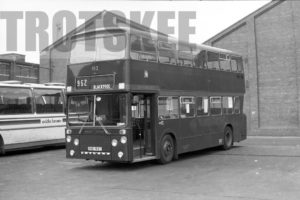 35mm Black and White Negative Hyndburn Leyland AN68/1R 193 KHG193T at  in 1979