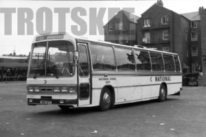 35mm Black and White Negative National Travel East Leyland PSU5C/4R  BWE197TT at  in 1979