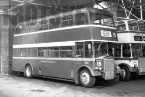 35mm Black and White Negative Lancaster City Council Leyland PD3/4 9841 HB9841 at  in 1979