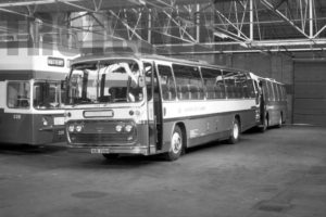 35mm Black and White Negative Lancaster City Council Leyland PSU3A/4R 398 VUB398H at  in 1979