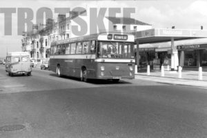 35mm Black and White Negative Lancaster City Council Leyland PSU3B/2R 117 NTD117K at  in 1979