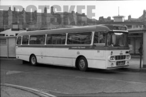35mm Black and White Negative Lancaster City Council Leyland PSU3E/2R 20 WFV20R at  in 1979