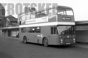 35mm Black and White Negative Ribble Bristol VRT/SL3/501 1441 LHG441T at  in 1979