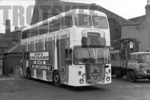 35mm Black and White Negative Burton Daimler CRG6LX 106 RFA406J at  in 1979