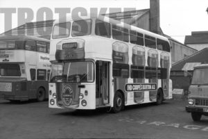 35mm Black and White Negative Burton Daimler CRG6LX 106 RFA406J at  in 1979