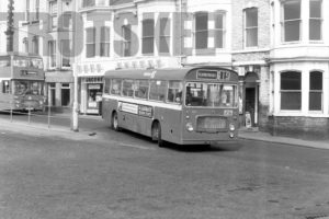 35mm Black and White Negative United Services Bl LH6L 1507 THN607F at Scarborough in 1978