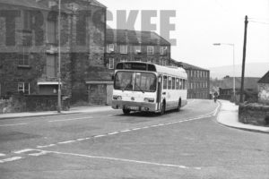 35mm Black and White Negative Greater Manchester PTE Leyland National 10351/1R 145 JNA601N at  in 1979
