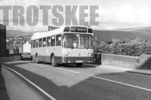 35mm Black and White Negative Greater Manchester PTE Leyland National 10351/1R 113 HNE637N at  in 1979