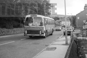 35mm Black and White Negative Greater Manchester PTE Leyland PSU3B/4R 56 AJA357L at  in 1979