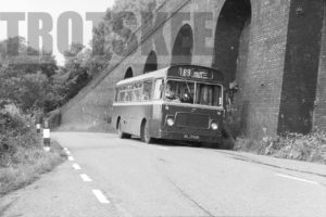 35mm Black and White Negative Bowers Coaches Bristol LH6L  RLJ793H at  in 1979