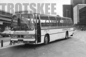 35mm Black and White Negative National Travel West Leyland PSU5C/4R N258 JND258V at  in 1979
