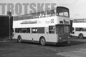 35mm Black and White Negative Merseyside Transport Leyland AN68/1R 1598 GKA23N at  in 1979