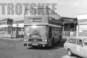 35mm Black and White Negative Crosville Leyland ONLXB/1R DOG101 GFM101X at  in 1979