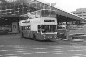 35mm Black and White Negative Metro Leyland FE30AGR 7042 RWU42R at Bradford in 1979