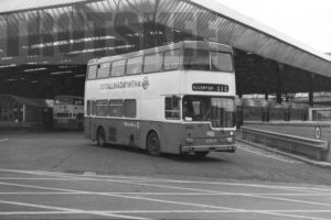 35mm Black and White Negative Metro Leyland FE30AGR 2634 HUA585N at Bradford in 1979