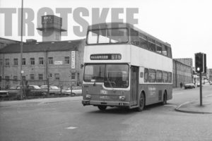 35mm Black and White Negative Metro Scania BR111DH 2684 RYG684R at  in 1979
