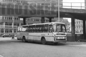 35mm Black and White Negative Midland Red Leyland PSU3B/4R 310 PHA310M at  in 1979