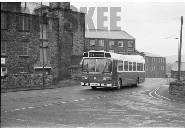 35mm Black and White Negative Crosville Leyland National ENL945 KTY304N at  in 1987