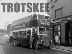 Larger Negative Northern Leyland Titan 3164 YPT290 at Sunderland in 1975