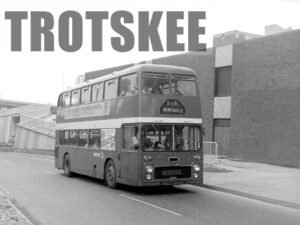Larger Negative United Bristol VRT 649 OCS589H at Newcastle in 1975
