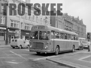 Larger Negative United Bristol RELL6G 4138 CHN338C at Newcastle in 1975