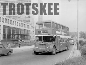 Larger Negative United Bristol FLF6B 431 7131HN at Newcastle in 1975