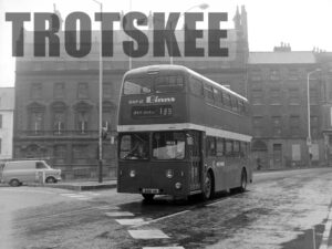 Larger Negative Northern Leyland Atlantean 3056 4361UP at Newcastle in 1975