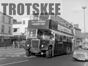Larger Negative Northern Leyland Titan 3164 YPT290 at Sunderland in 1975