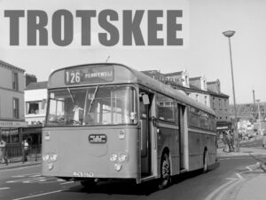 Larger Negative Northern Daimler Fleetline 4241 LCN507K at Sunderland in 1975