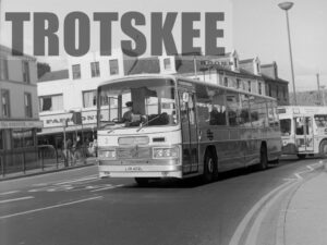 Larger Negative Tyneside PTE Leyland Leopard 2 LVK402L at Sunderland in 1975
