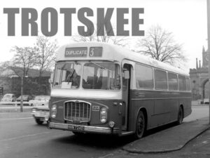 Larger Negative United Bristol 6124 HHN724D at Bishop Aukland in 1975