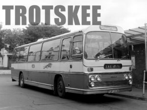 Larger Negative Trimdon MS Leyland Leopard  TUP333K at Hartlepool in 1975